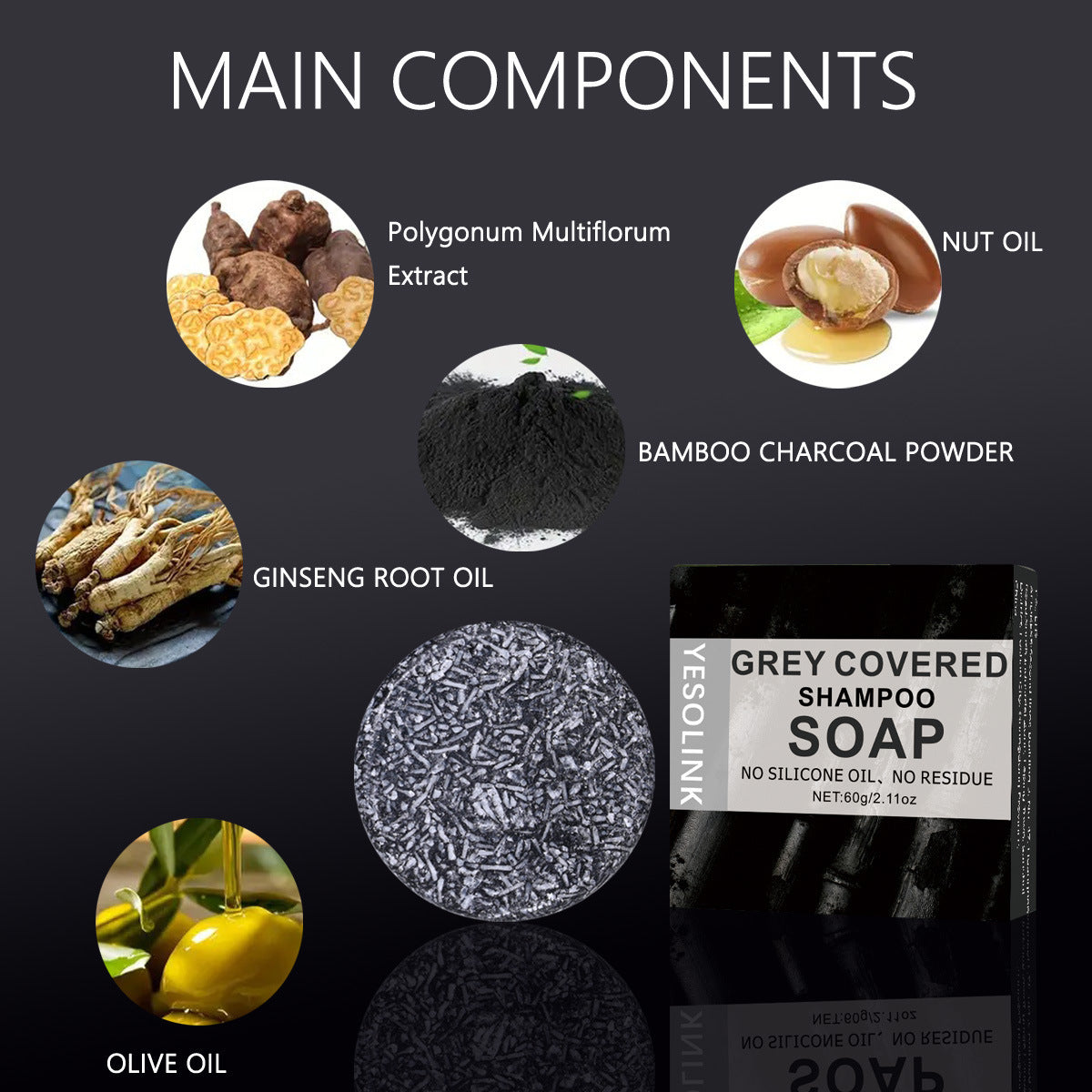Anti-Grey Hair Soap